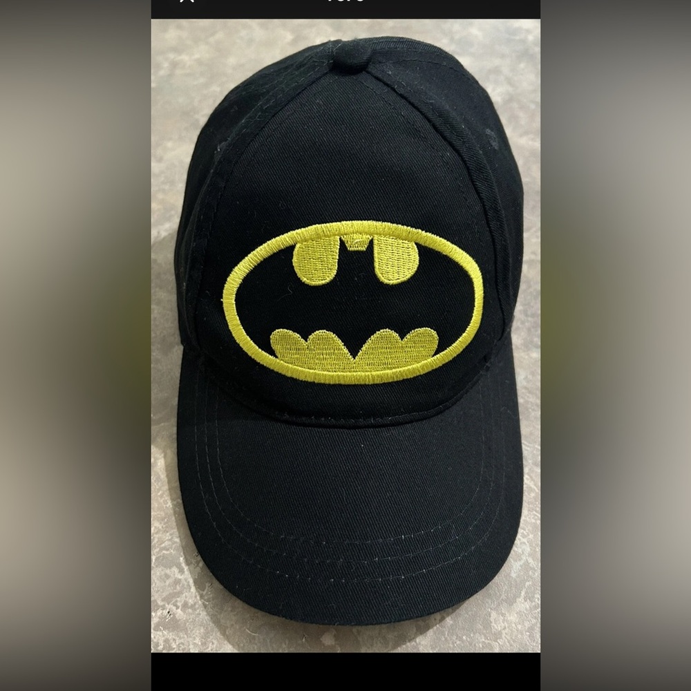 Batman DC Comics Black and Yellow Kids Superhero Cap Hat